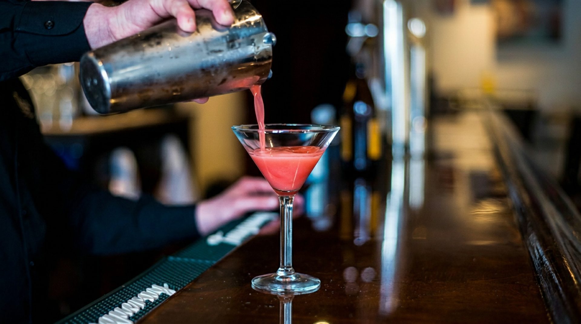 House martinis at the bar